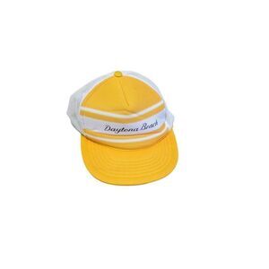 Daytona Beach‎ Mesh Trucker Hat Adjustable Snapback Baseball Cap Vintage 80s